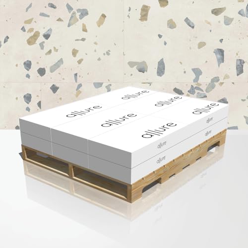 Image of Allure Luxury Vinyl Tile Flooring, 22 Mil Wear Layer, Ultima Parfait Terrazzo 12 inch x 24 inch, 6.5 mm Thick Vinyl Tiles with Click and Lock Installation, 12 Boxes 282.72 sq ft.
