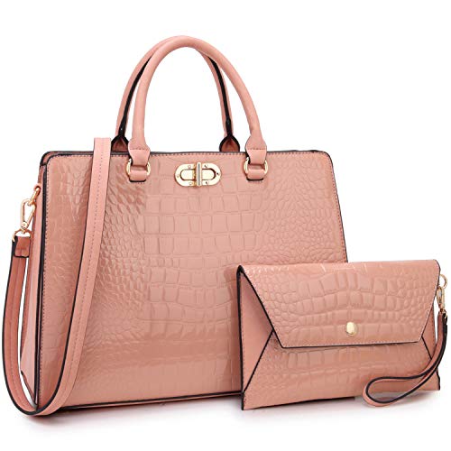 Dasein Women Fashion Handbags Tote Purses Shoulder Bags Top Handle Satchel Purse Set
