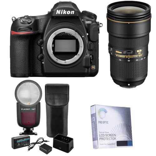 Nikon D850 Cámara DSLR con lente 24-70mm f/2.8E ED AF-S NIKKOR VR miniatura 1