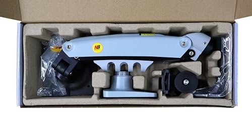 Image of TECVITY - F80 Multi Colours Gas-Struct Flexi Mount Desktop 17 inch to 30 inch Monitor Arm (Gray)