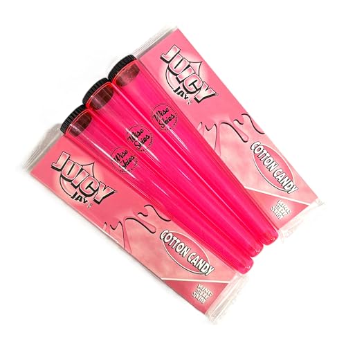 PINK 3 CONE HOLDER 2 COTTON CANDY JUICY ROLLING PAPER GIFT