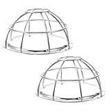 BUGUUYO 2 Piezas Protector de Cabezal de Rociador contra Incendios Jaula de Metal Antichoque y Antirrobo para Detectores de Humo y Sensores de Seguridad Montaje Techo para Hogar Oficina