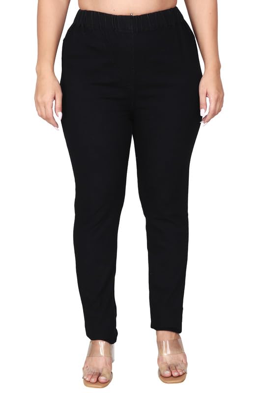 Image of Danbro Jeggings for Women | Slim Fit | Plus Size | high Waist | Stretchable Denim