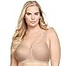 Glamorise Posture Back Front-Closure Full Figure Plus Size MagicLift Bra Wirefree #1265 Café