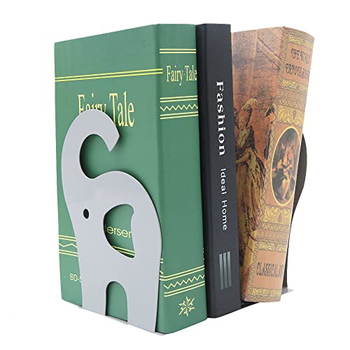 Serre-livres en métal éléphant pour bibliothèque et école