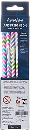 Lápis Preto Hb Eco Redondo Com Borracha - Cx12 Un