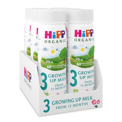 HiPP Organic 3 Growing up Baby Milk Ready to feed liquid formula From 12 months 200ml (Pack of 6)