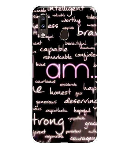 Image of Printed Hard Back Case Cover & Compatible for Samsung Galaxy A20 / Samsung A30 / Samsung M10S | Motivation Quotes (Multicolor) - D1190