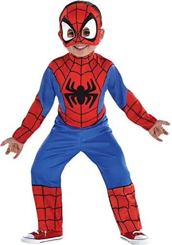 Party City Spidey His Amazing Friends Spider-Man Boy Halloween Costume for Toddlers