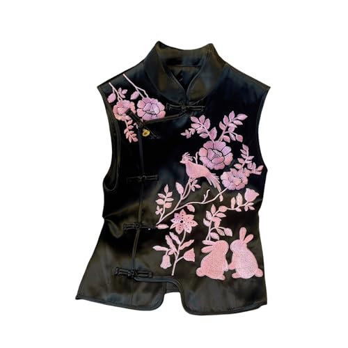 Gilet d'été en satin brodé pour en finir avec les tenues fades et affirmer votre style