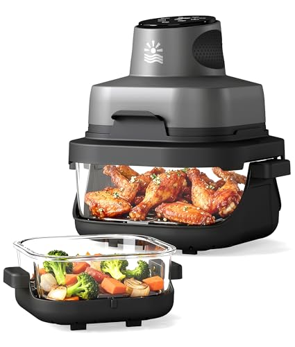 Oylus 4-in-1 Portable Glass Air Fryer