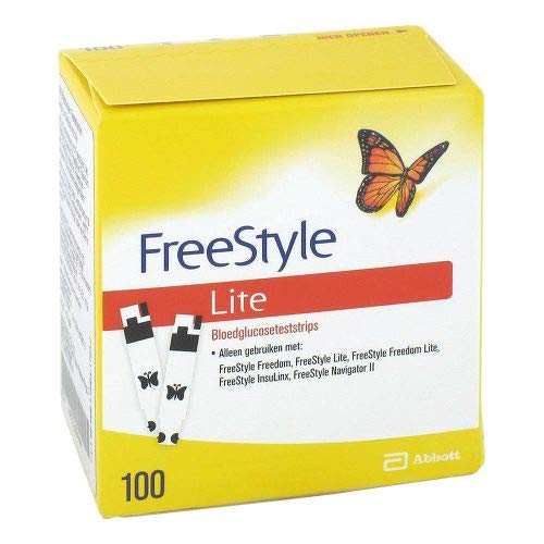 Freestyle Lite Test Strips without Coding Pack of 100 Test Strips
