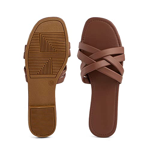 Image of Nowry Women Stylish Flats Fashion Sandal For Party & Wedding /Casual Flat Sandals For Women's & Girls