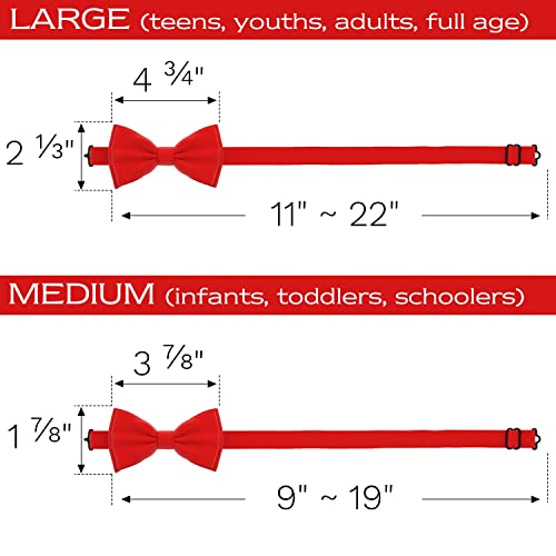 Image of Adam Young Men's Bow Ties with Handkerchief & Cufflinks Pre-Tied Style Formal Satin Classic Bowtie for Tuxedo Faux Silk
