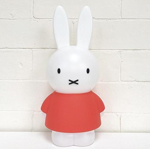 Preisvergleich Produktbild Miffy Charlie Friends Nachttisch Lampe, Kinderlampe - Lampe fürs Kinderzimmer - Hase - (LxBxH): 16 x 12,5 x 32 cm