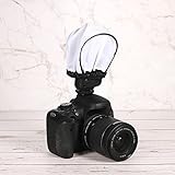 PATIKIL Flash Bounce Diffuser Cap, Cloth Universal Mini Soft Elastic Mouth Cap Cover for Flashlight Photography Camera Speed Light, White - Image 5