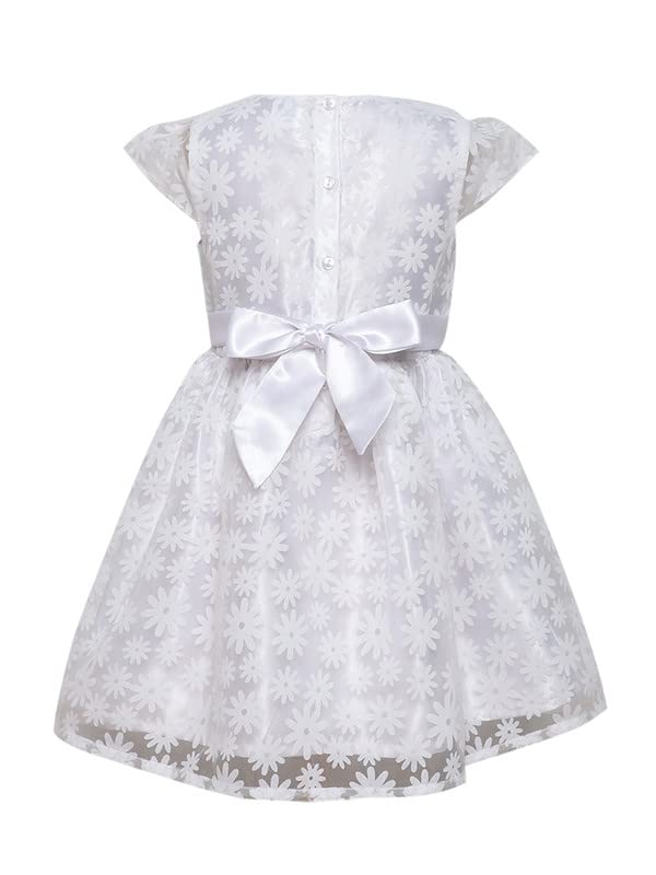 Image of Funshine Girls Spring Summer Casual Dress for Kids | Soft Breathable Comfortable Everyday Wear for Play School Outings Birthday Parties & Family Occasions | Stylish Lightweight Trendy Outfit