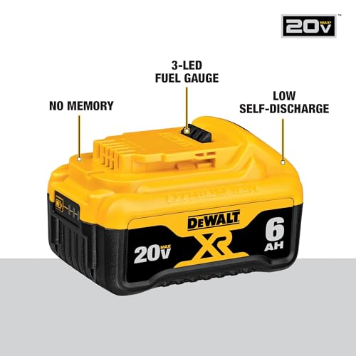 Image of DEWALT 20V MAX Battery, Premium 6.0Ah Double Pack (DCB206-2)