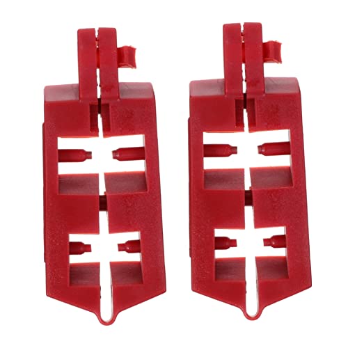 VILLFUL 2pcs Breaker Lock Electrical Circuit Nametags Circuit Tagout Lock Out Electrical Device Locks Mini Labels Circuit Breaker Protector Circuit Breakers Aitags Plastic Red