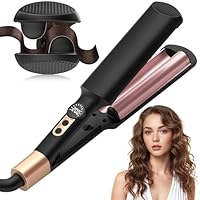 AISEELY 20mm Welleneisen für Haare,2 Fässer Mini Beach Waves Lockenstab,Welleneisen Kleine Wellen,Einstellbare 5 Temperatur (120°C-200°C), Hitzeschutz & Reisesicherung | Locken für alle Haartypen