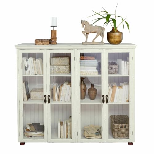 Loberon Vitrine Eastbridge, Blanc Vieilli