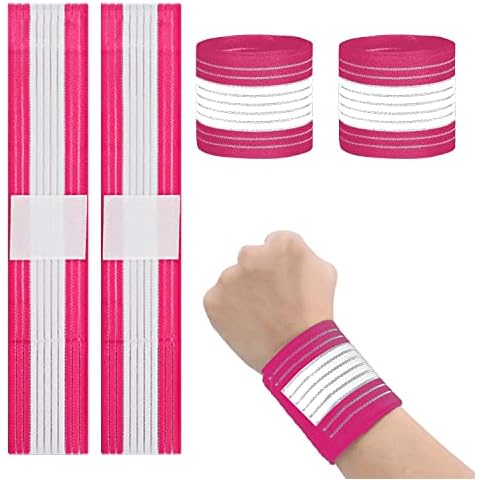 4 Piezas Muñequera Elástica Transpirable Ajustable Cover