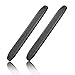 runmade Black Anti-Collision Patch Bumper Guard Strip Anti-Scratch Bumper Protector Trim Universal for Cars SUV Pickup Truck (2 Pack)