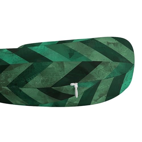 Almohada de espuma viscoelástica cervical verde tamaño moderado miniatura 4