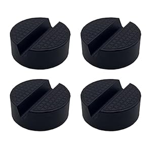 Wagenheber Gummiauflage, für Wagen Hebebühnen, Rangierwagenheber, 4 Stück, Schwarz