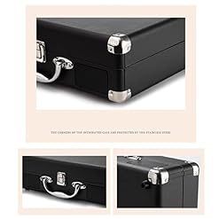 AWSAD Tourne Disque Vinyle Valise Portable en Cuir de Mouton Tourne Disque Vinyle, Platine Vinyle à 3 Vitesses, avec… - Les Beatles, Paul McCartney, John Lennon, RIngo Starr, George Harrison AWSAD Tourne Disque Vinyle Valise Portable en Cuir de Mouton Tourne Disque Vinyle, Platine Vinyle à 3 Vitesses, avec… – Image 5