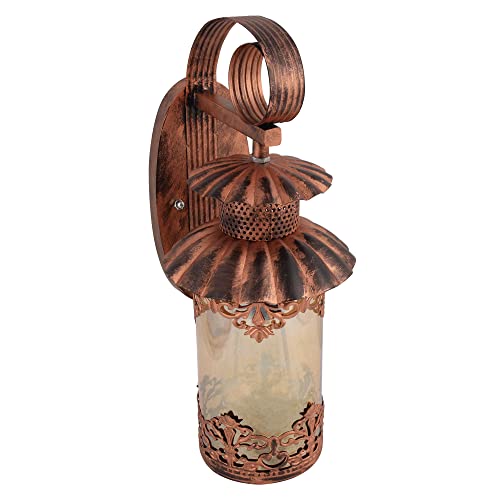Homesake® Wall Lamp, Lights for Living Room Modern Decor, Fancy Lights Home Decor Items, Antique Home Decorative, Sconce Lamp Light Copper, Diwali Decoration Items (Rustic, Filigree Cylinder)