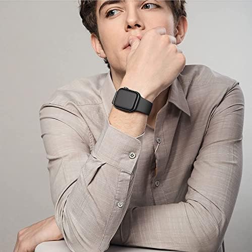 6 Pack Sport Bands Compatible with Apple Watch Band 38mm 40mm 41mm 42mm 44mm 45mm 49mm 46mm,Silicone Waterproof Strap for iWatch Apple Watch Series 11 10 9 Ultra 8 7 6 5 4 3 2 1 SE Women Men