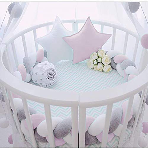 Bedomranding babybed lengte 2 m baby nestje bedomranding geweven bumper decoratie voor wieg kinderbed randbescherming… - Image 6
