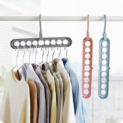 Orril Multifunctional Double Hanger for 360 Degrees Rotatable Hook,Coat Hangers Folding Clothes Hanger