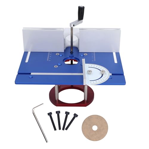 Base de levage de routeur manuel Cocoarm en alliage bleu pour table de fraisage