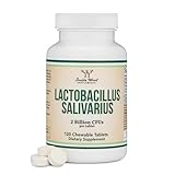 Lactobacillus Salivarius Oral Probiotics - Vanilla Tablets for Dental Health, Teeth, and Gums - Extreme Bad Breath Treatment for Adults (120 Count, 2 Billion CFUs per 20mg Tablet) by Double Wood