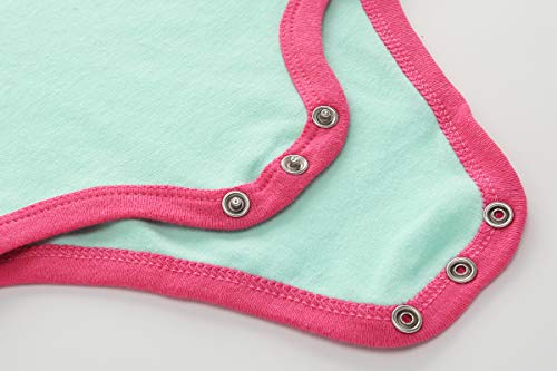 Kiddiezoom 6-Pack Organic Short Sleeve Baby Clothes Bodysuits #TOP3