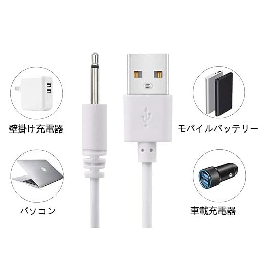 Rita 脱毛器 ホワイト 充電器付き Amazon.co.jp: [RuenTech]対応Zemalia Otto/Rita充電器、1m-USB