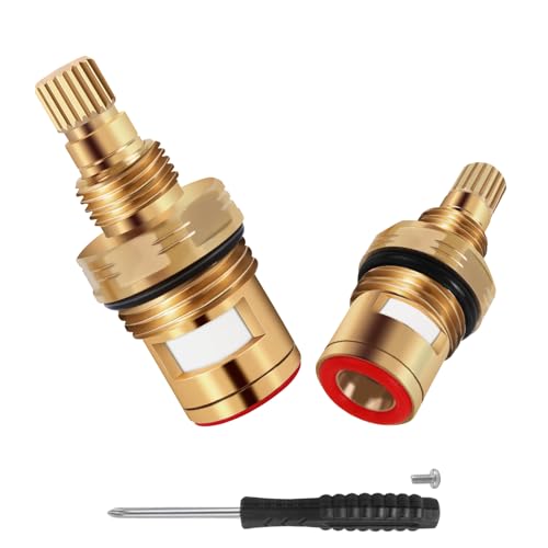 Brass KSRPL3200HC Hot Faucet Cartridge. This set includes ceramic cartridges in 2-1/8' length...