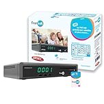 OPTEX Décodeur TV Satellite HD enregistreur USB + Carte Fransat PC7 (Satellite Eutelsat)