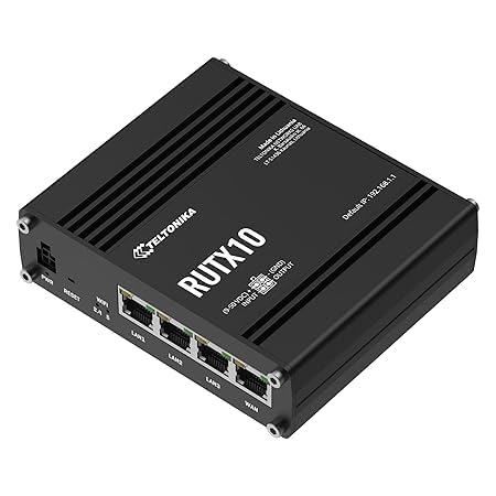 RUTX10 – Professional Dual Band WiFi Router, Gigabit Ethernet, Enterprise Security, OpenVPN, VLAN, Remote Management – Ideal for Offices, Cafes, Hotels & Smart IoT Networks
