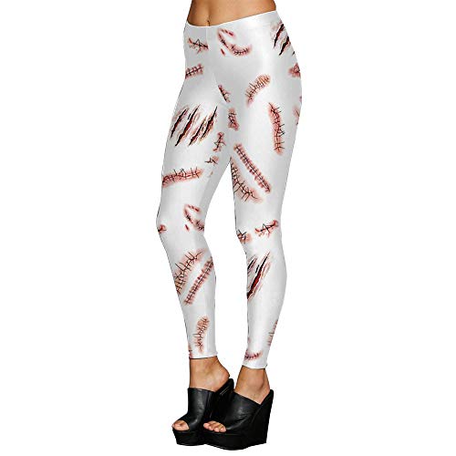 Leggings de yoga de Halloween con compresión flaca de lápiz y elasticidad deportiva