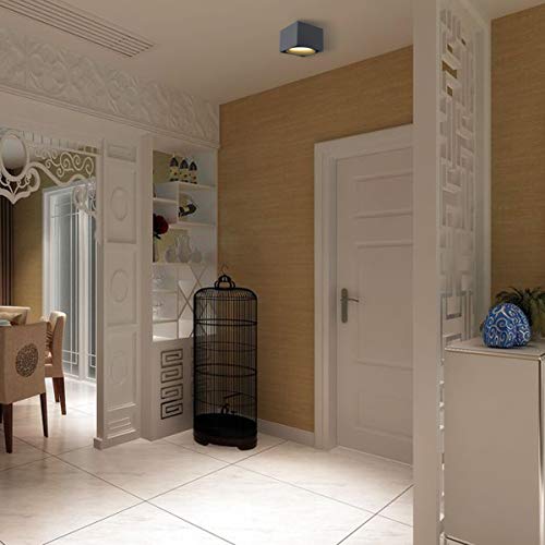 Dr.lazy 10W LED Plafonnier Spots lampe,Spots de plafond,Applique de Plafond, spots plafond orientables,LED Plafonniers ,Éclairage de plafond,IP20,10x10x7cm (Noir-3000K) - Image 6