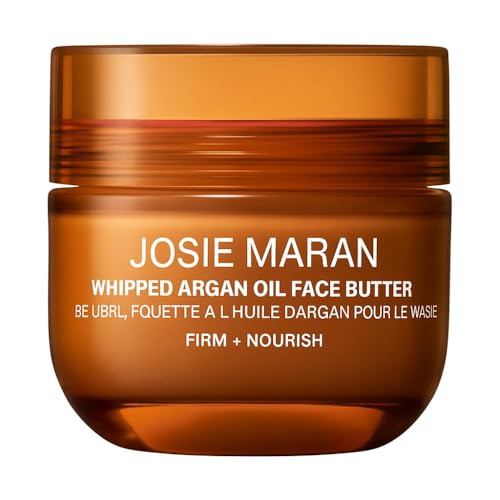 Josie Maran Whipped Argan Oil Firming + Hydrating Face Butter Moisturizer, Air-Whipped Lightweight...
