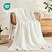 EMME Cotton Muslin Large Throw Blanket Couch Breathable Gauze Soft Lightweight Bed Blankets Adults (White,50