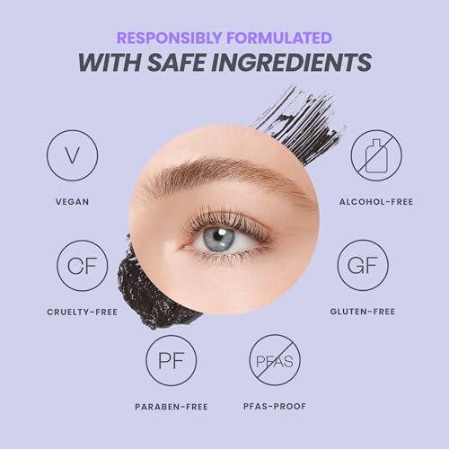 Wonderskin Infinite Rizz Mascara - Black Mascara For Volume And Length, Long-Wear, Smudge-Proof & Water-Resistant Volumizing Lash Makeup (Black) - Image 5