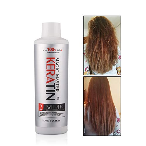 Brazilian Keratin Hair Treatment,Magic Master Keratin 120ml Keratin Treatment Free Formalin Without Strong Smelling and Smoking Straighten Smooth Normal Curly Hair - Image 6