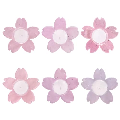 6uds Soportes Pendientes Para Orejas Caídas, Cómodos Cierres Con Forma De Flor Molino Que Evitan Que Estiren Y Desgarren Levantadores Para Pendientes Pesados Rosa