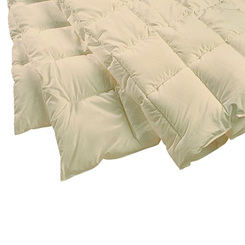 Mission: Allergy Dust Mite- and Allergen-Proof Lightweight Comforter; “Premium Microfiber” (Twin; 'Natural' Cream Color)