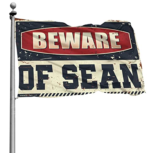 Drapeau Beware of Sean 152x244 cm pour chambre d'ado gaeruite